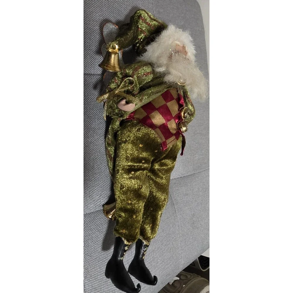 Rare Vintage Mark Roberts Company Christmas Elf Fairy Santa Figure Ornament GuC